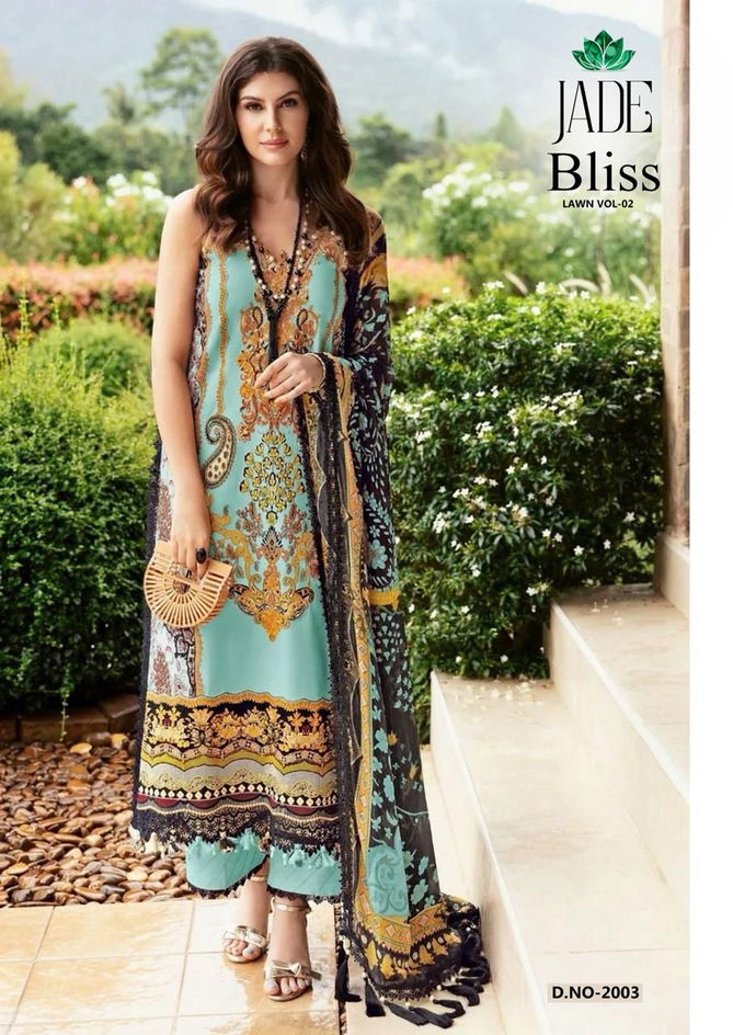 Bliss Vol 2 By Jade Karachi Cotton Dress Material Wholesale market In Surat With Price